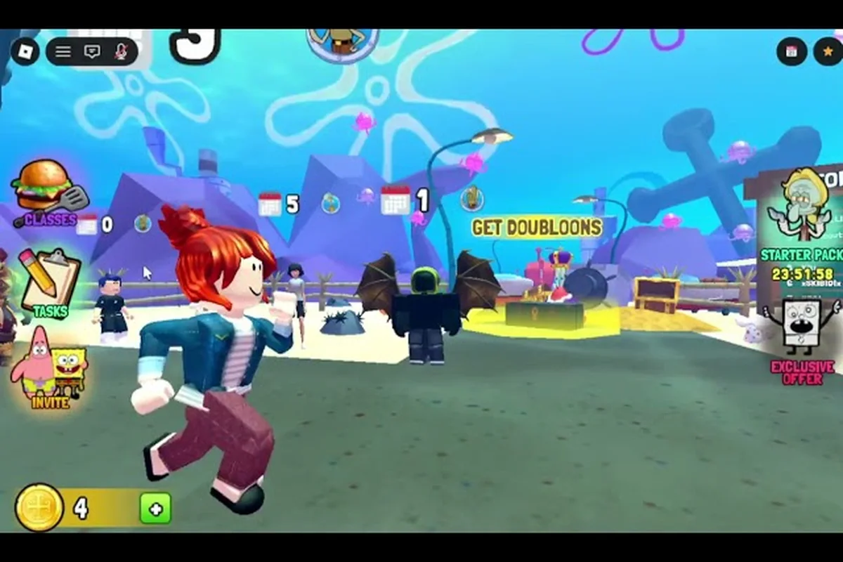 Save the Krusty Krab class level up guide to level three
