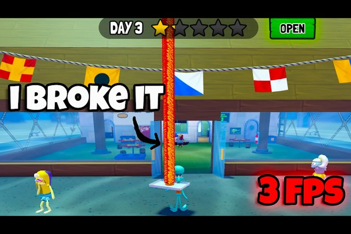 Save the Krusty Krab fire extinguisher upgrade and water guns